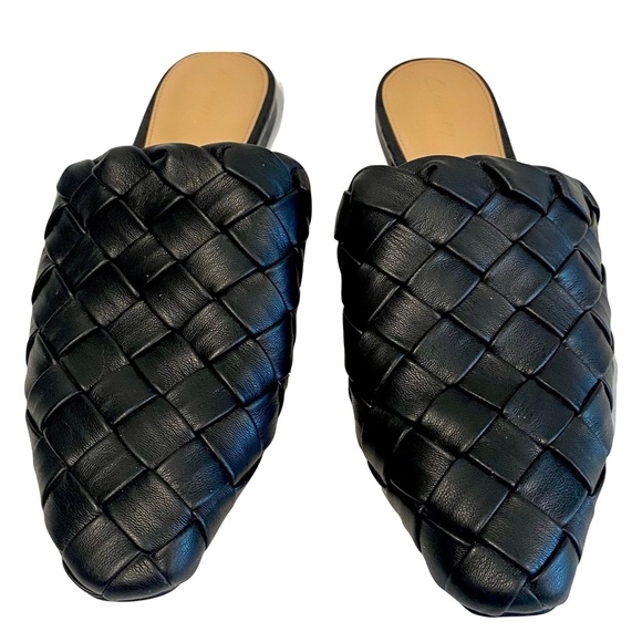 LIKE NEW Circus NY by Sam Edelman Black Olena Woven Slip on Mules Size 9.5 - Picture 2 of 9